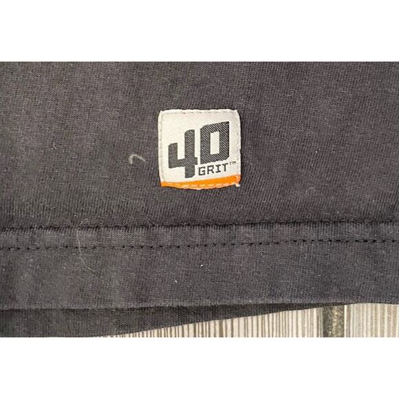 Duluth Trading Mens 40 Grit Standard Fit Short Sleeve Black Pocket Tee Size 2XL - Picture 2 of 4